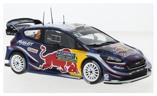 Modelauto 1:24 | IXO-Models 24RAL014B | Ford Fiesta WRC | MS Sport 2018 #2 - E.Evans - D.Barritt