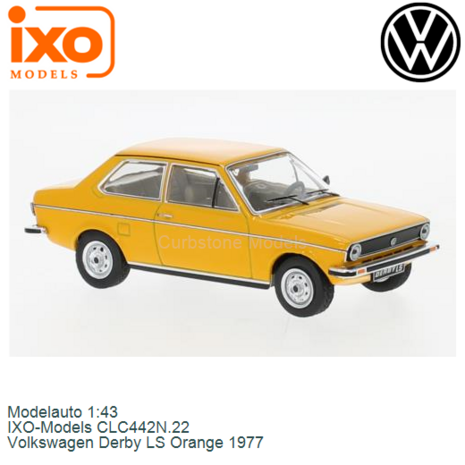 Modelauto 1:43 | IXO-Models CLC442N.22 | Volkswagen Derby LS Orange 1977