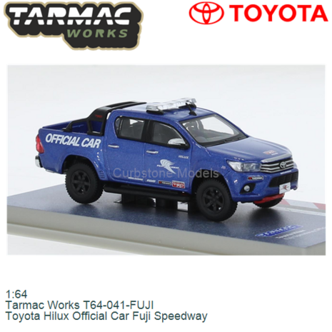 1:64 | Tarmac Works T64-041-FUJI | Toyota Hilux Official Car Fuji Speedway