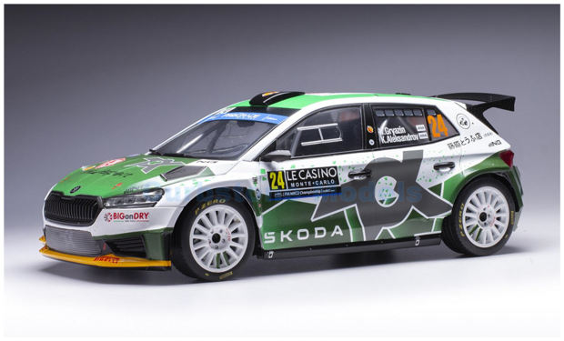 Modelauto 1:18 | IXO-Models 18RMC155B.22 | Skoda Fabia Rally2 | TokSport 2023 #24 - N.Gryazin - K.Aleksandrov