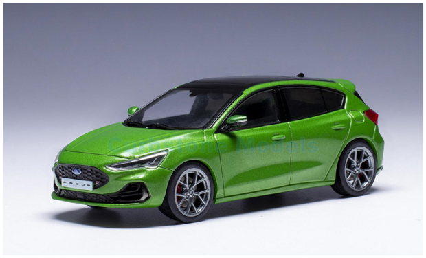 Modelauto 1:43 | IXO-Models MOC333.22 | Ford Focus ST Metallic Green 2022