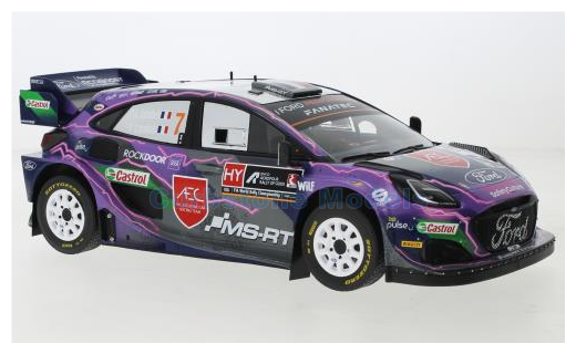 Modelauto 1:18 | IXO-Models 18RMC138.22 | Ford Puma Rally1 WRC 2022 #7 - P.Loubet - V.Landais