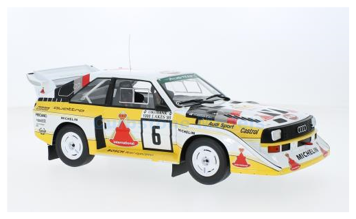 Modelauto 1:18 | IXO-Models 18RMC161B.22 | Audi Sport Quattro S1 E2 1985 #6 - H.Mikkola - A.Hertz