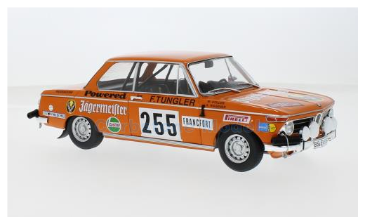 Modelauto 1:18 | IXO-Models 18RMC165.22 | BMW 2002 Jägermeister 1973 #255 - W.Stiller - A.Wagener