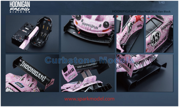 Modelauto 1:18 | Spark 18S726 | Porsche 911 HOONIPIGASUS | Hoonigan 2022 #43 - K.Block