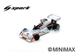 Modelauto 1:43 | Spark S2349 | Brabham BT42 | The Chequered Flag 1974 #42 - I.Ashley