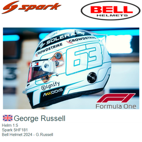 Helm 1:5 | Spark 5HF181 | Bell Helmet 2024 - G.Russell