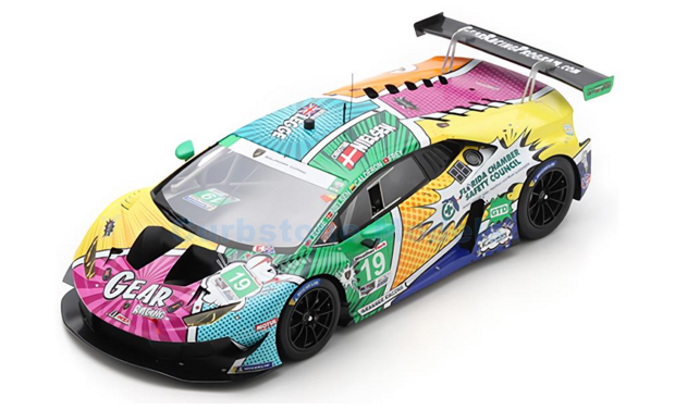 Modelauto 1:18 | Spark 18US009 | Lamborghini Huracán GT3 EVO | GEAR Racing 2020 - R.Frey - T.Calderón - C.Nielsen - K.Leg