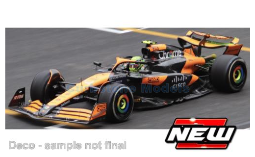 Modelauto 1:43 | Bburago 18-38215N | McLaren Formula One Team MCL38 2024 #4 - L.Norris