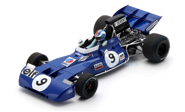 Modelauto 1:18 | Spark 18S358 | Tyrrell F1 002 Ford 1971 #9 - F.Cevert