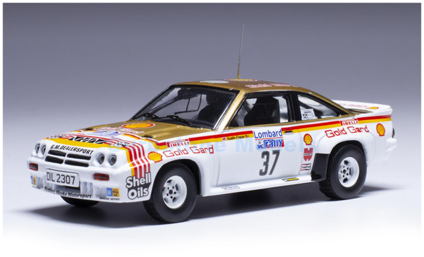 Modelauto 1:43 | IXO-Models RAC443 | Opel Manta 400 | GM Dealer Sport / Shell Oils 1984 #37 - B.Fisher - A.Frazer