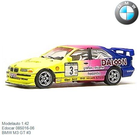 Modelauto 1:42 | Edocar 085016-06 | BMW M3 GT #3