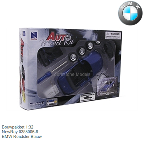 Bouwpakket 1:32 | NewRay 0385006-6 | BMW Roadster Blauw