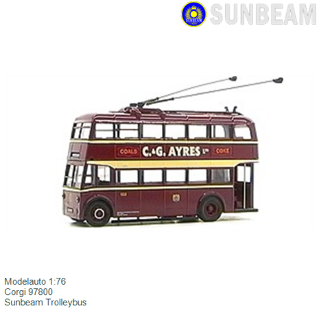 Modelauto 1:76 | Corgi 97800 | Sunbeam Trolleybus