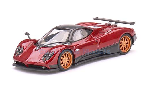 Modelauto 1:64 | MiniGT MGT00382 | Pagani Zonda F Rosso Dubai