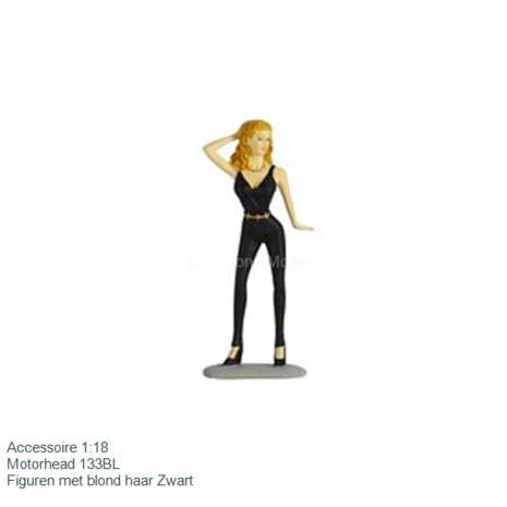 Accessoire 1:18 | Motorhead 133BL | Figuren met blond haar Zwart