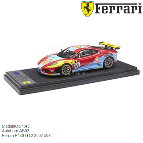 Modelauto 1:43 | Autobarn AB03 | Ferrari F430 GT2 2007 #98