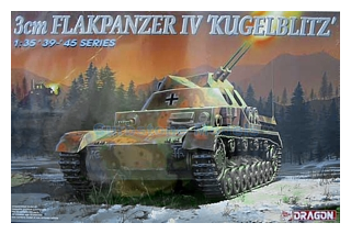 Militair voertuig 1:35 | Dragon 6136 | Flakpanzer IV 3cm Kugelblitz 1943