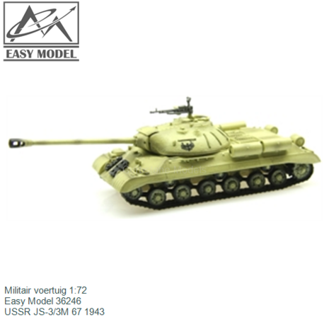 Militair voertuig 1:72 | Easy Model 36246 | USSR JS-3/3M 67 1943