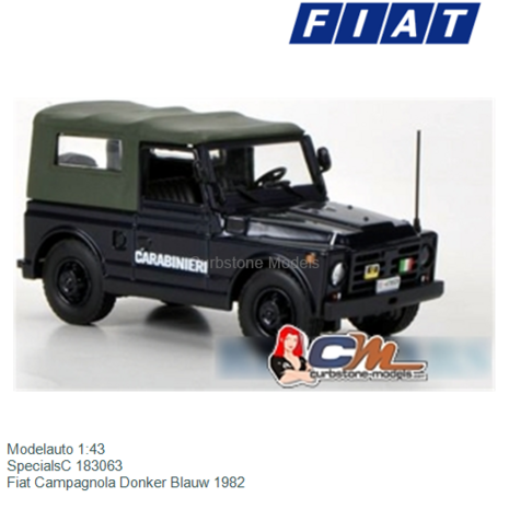 Modelauto 1:43 | SpecialsC 183063 | Fiat Campagnola Donker Blauw 1982