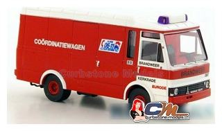 Modelauto 1:87 | Brekina 34515 | Magirus 90 D 6 Box Wagon Rood / Wit