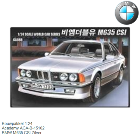 Bouwpakket 1:24 | Academy ACA-B-15102 | BMW M635 CSI Zilver