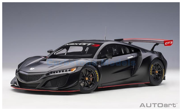 Modelauto 1:18 | Autoart 81899 | Honda NSX GT3 Black 2018