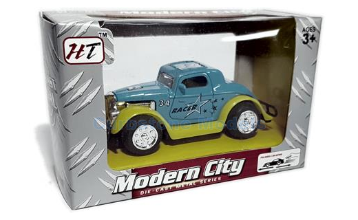 Modelauto  | Hongtai LG3043-M8238 | Modern City Oldtimer Race Blue #49