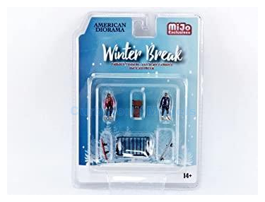 Accessoire 1:64 | American Diorama 76462 | Figuren Winter Break set