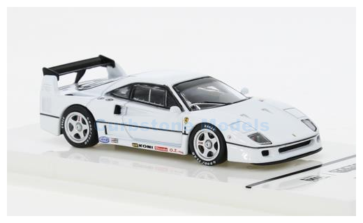 Modelauto 1:64 | Tarmac Works R-076-WH | Ferrari F40 Lightweight White