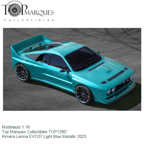 Modelauto 1:18 | Top Marques Collectibles TOP129D | Kimera Lancia EVO37 Light Blue Metallic 2023