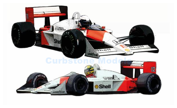 Modelauto 1:43 | Tameo TMK447 | McLaren F1 MP4/4 Honda 1988 #11 #12 - A.Senna - A.Prost