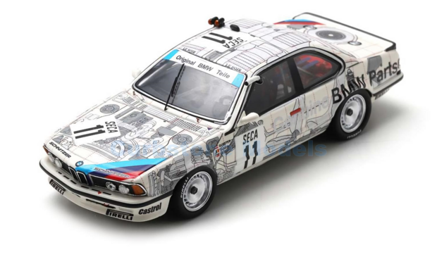 Modelauto 1:43 | Spark 43SPA1986 | BMW 635 Csi 1986 #11 - D.Quester - T.Tassin - A.Heger