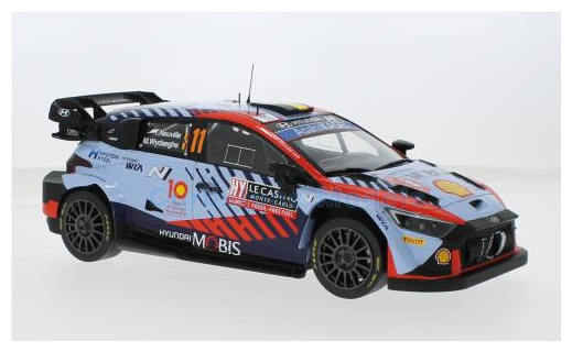 Modelauto 1:18 | IXO-Models 18RMC194.22 | Hyundai i20 N Rally1 | Shell Mobis WRT 2024 #11 - T.Neuville - M.Wydaeghe