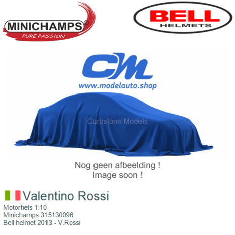 Motorfiets 1:10 | Minichamps 315130096 | Bell helmet 2013 - V.Rossi