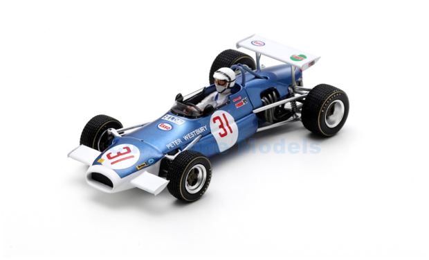 Modelauto 1:43 | Spark F2003 | Brabham BT30 1969 #31 - P.Westbury