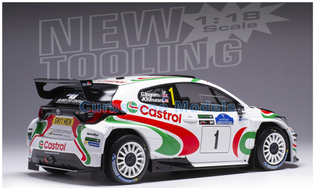 Modelauto 1:18 | IXO-Models 18RMC213.22 | Toyota GR Yaris Rally2 WRC 2024 #1 - C.Ingram - A.Kihurani