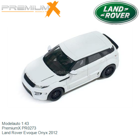 Modelauto 1:43 | PremiumX PR0273 | Land Rover Evoque Onyx 2012