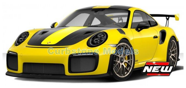 Modelauto 1:18 | Autoart 78172 | Porsche 911 GT2 RS Geel / Zwart 2017