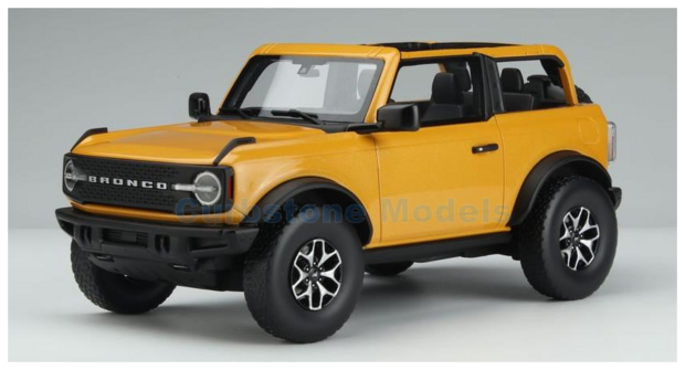 Modelauto 1:18 | GT Spirit GT858 | Ford Bronco Badlands Yellow 2021