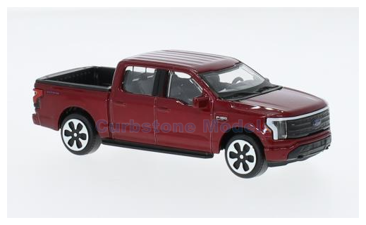 Modelauto 1:43 | Bburago 18-30467RED | Ford F-150 Lightning Metallic Red 2022