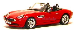 Modelauto 1:43 | Dealer BMWZ8R | BMW Z8 Cabrio Rood 1998