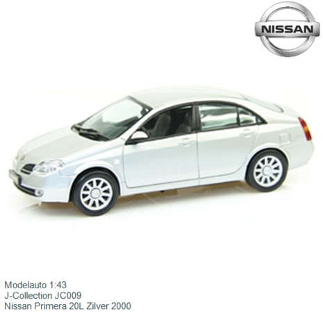 Modelauto 1:43 | J-Collection JC009 | Nissan Primera 20L Zilver 2000