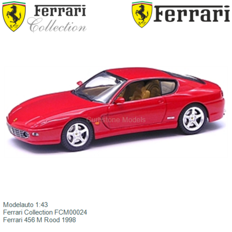 Modelauto 1:43 | Ferrari Collection FCM00024 | Ferrari 456 M Rood 1998