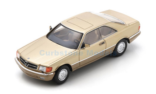 Modelauto 1:43 | Schuco S43U00098 | Mercedes Benz 560 SEC Gold Metallic 1989