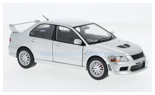 Modelauto 1:24 | Whitebox 124204-O | Mitsubishi Lancer Evolution VII (RHD) Silver 2001