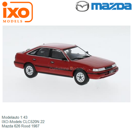 Modelauto 1:43 | IXO-Models CLC520N.22 | Mazda 626 Rood 1987