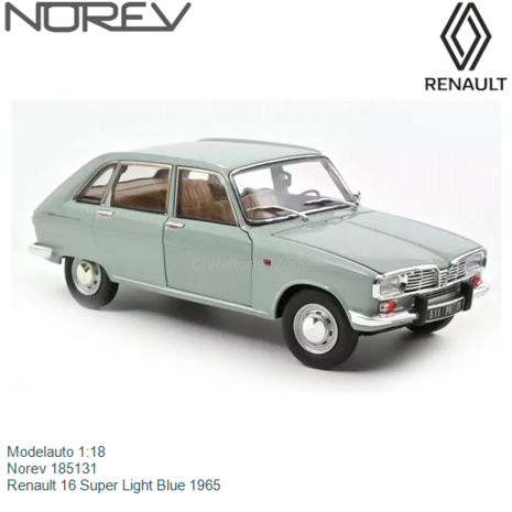 Modelauto 1:18 | Norev 185131 | Renault 16 Super Light Blue 1965