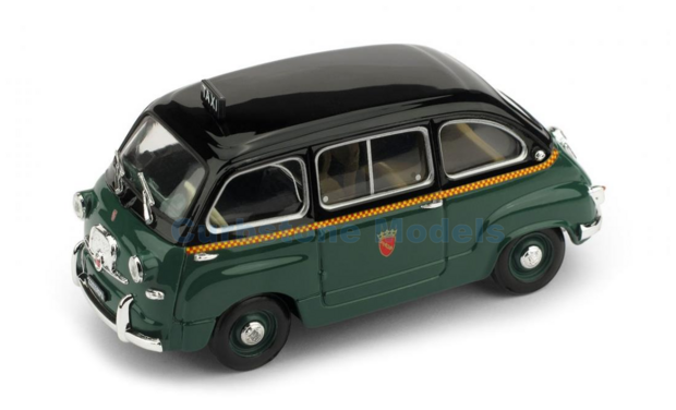 Modelauto 1:43 | Brumm R251C | Fiat 600 Multipla Taxi de Roma 1956