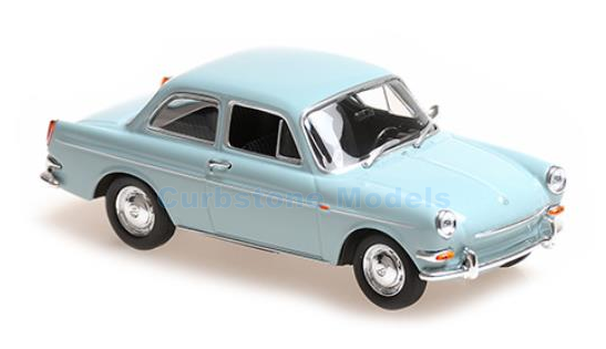 Modelauto 1:43 | Minichamps 940055300 | Volkswagen 1600 Licht Blauw 1966